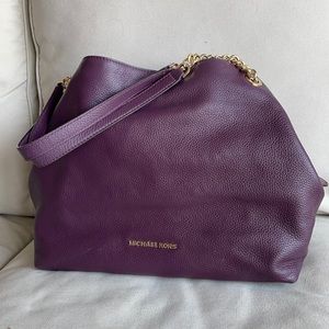 Michael Kors Purple Pebble Shoulder Bag